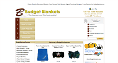 Desktop Screenshot of budgetblankets.com
